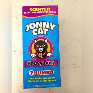*FREE FOR CAT FRIENDS* 🐱 Jonny Cat 7 Jumbo heavy duty litter box liners, new